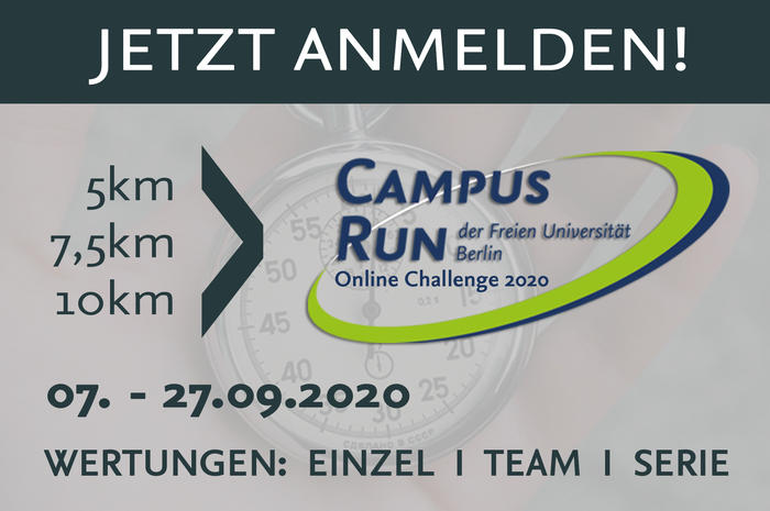 Campus Run 2020 - jetzt anmelden