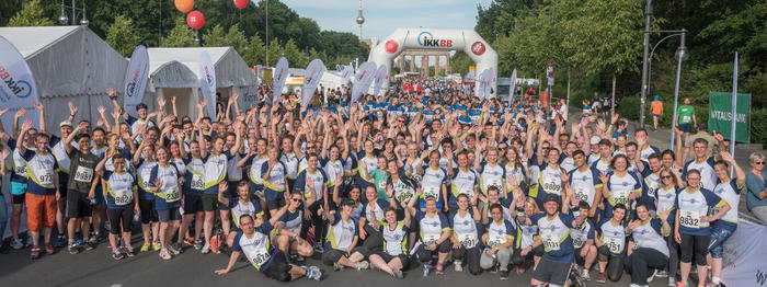 Team der FU beim Berliner Firmenlauf